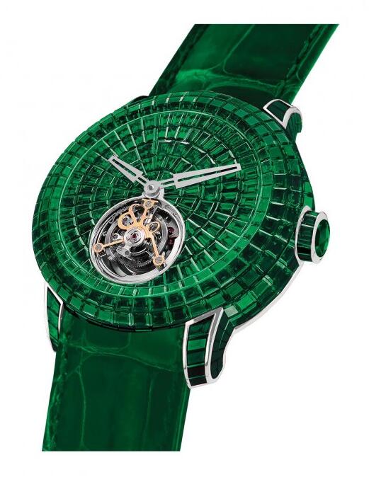 Buy Fake Jacob & Co. Specialities Caviar Emerald Tourbillon 600.201.30.BE.BE.1BE watch